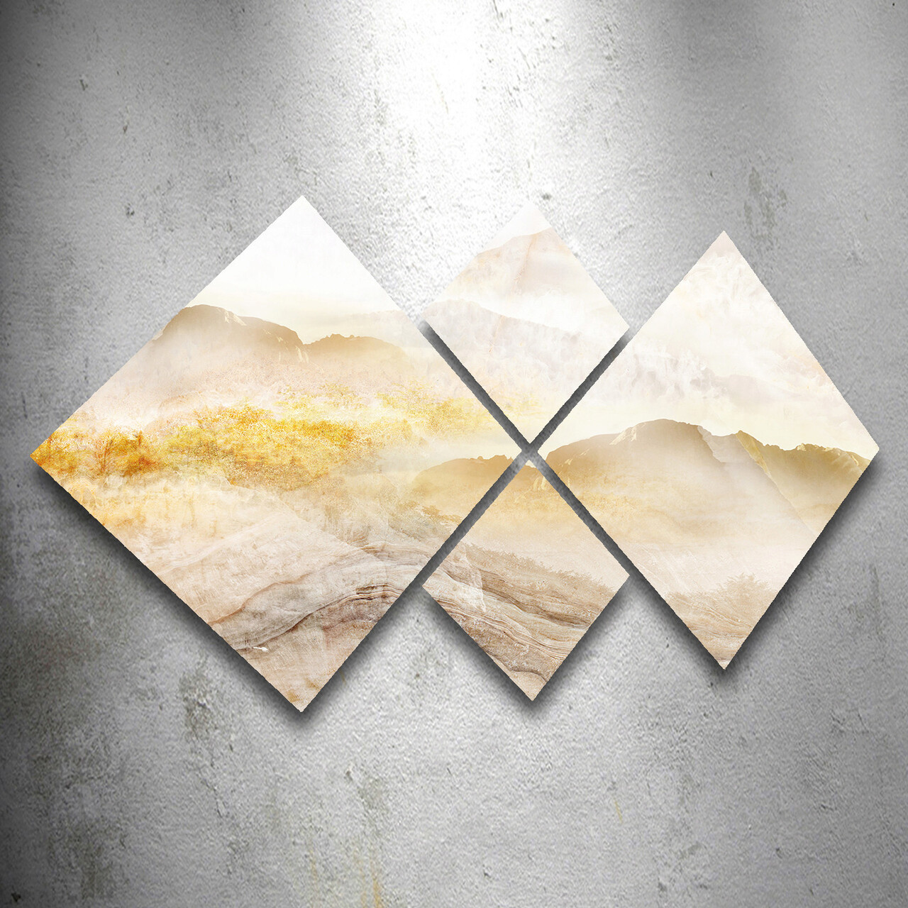 Set 4 tablouri decorative, 4MDF1662049060, MDF, Imprimat UV, Multicolor - 1 | YEO