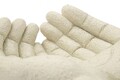 Vas decorativ Hand Tray Stons, Mauro Ferretti, 22.7x20x7.3 cm, polirasina, crem