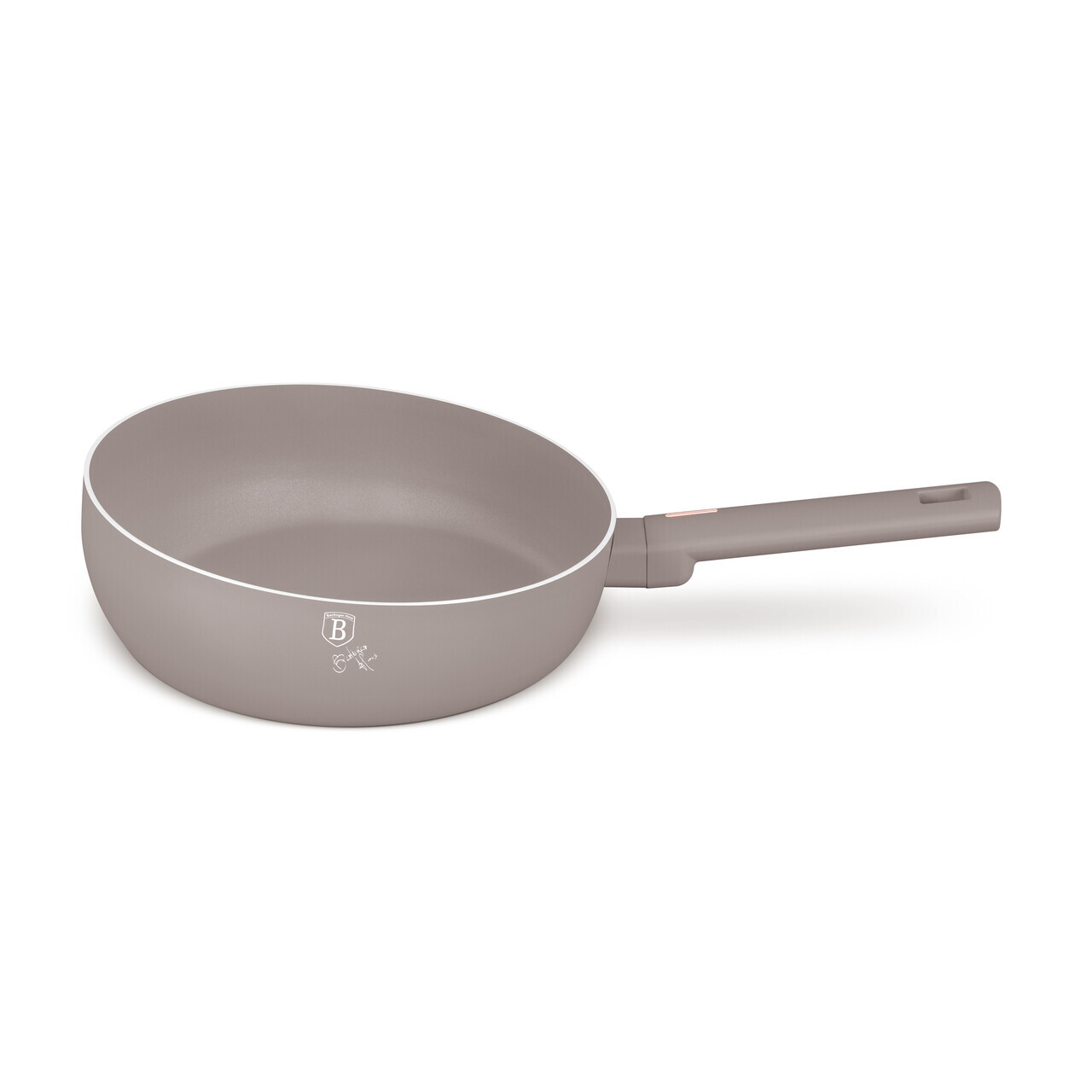 Tigaie flip Berlinger Haus, Taupe, 26 cm, aluminiu, taupe mat - imagine 4