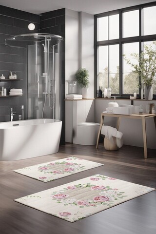 Set covorase de baie, Cartwright, CT-5221, Poliester, Multicolor