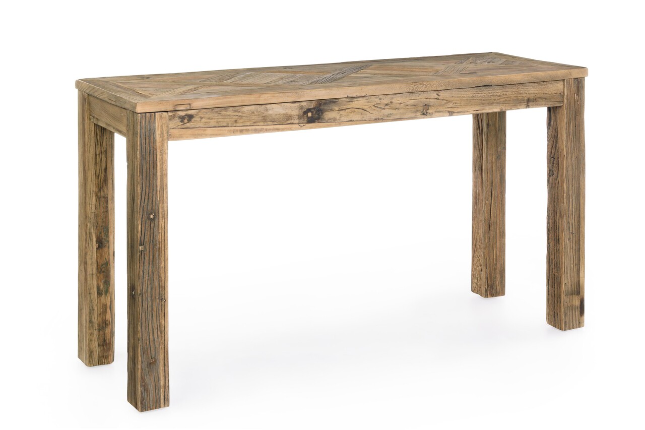 Consola Kaily, Bizzotto, 140x45x80 cm, lemn reciclat de ulm