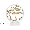 Lampa de masa, Shadow, 526SHD1142, Metal, Alb/Auriu