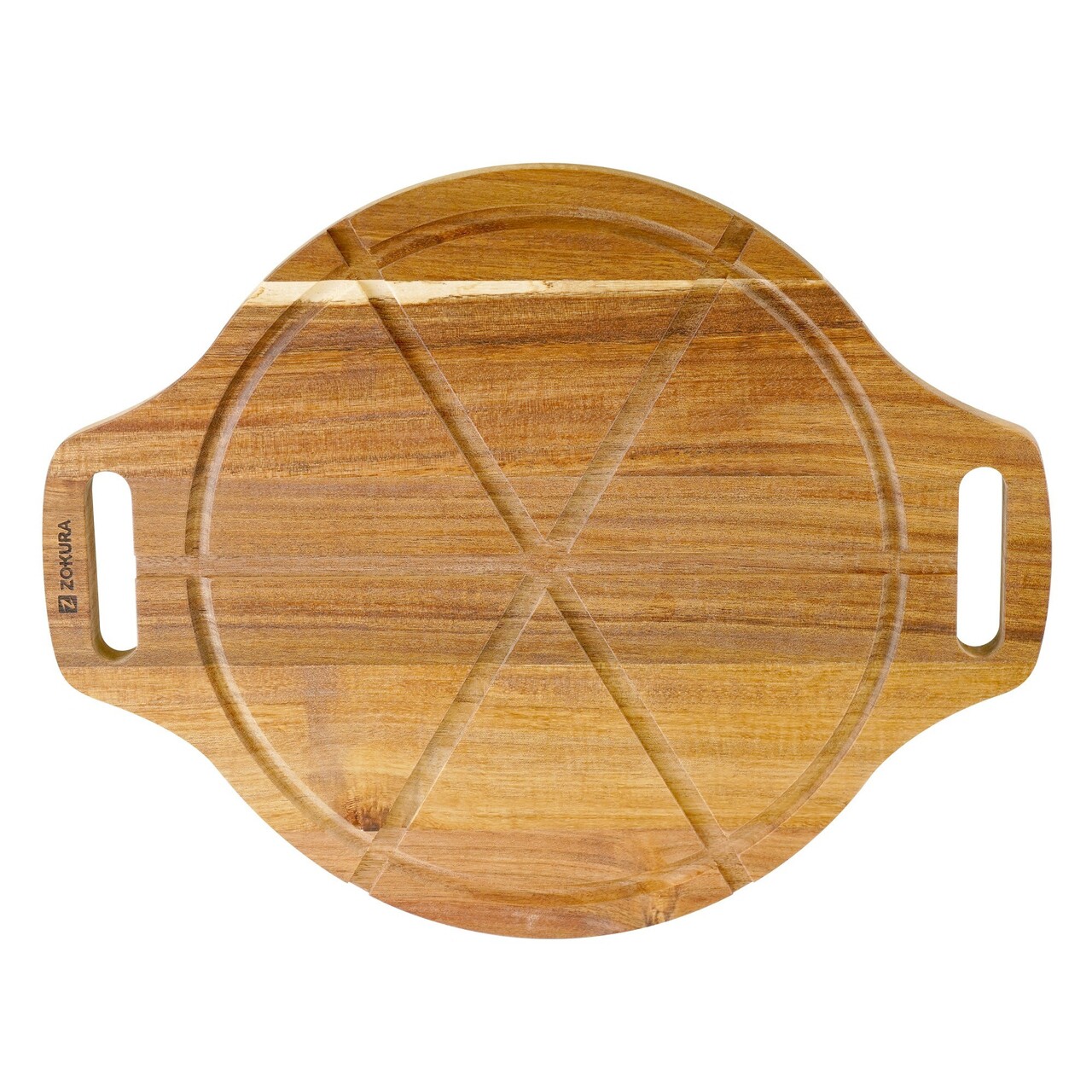 Platou servire pizza, lemn de acacia, 42 x 33 cm - Zokura - view 4