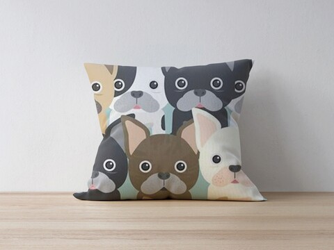 Husa de perna, a1143, 43x43 cm, 50% bumbac/50% poliester, multicolor