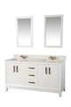 Set mobilier de baie (3 piese), Jussara, Michigan 60, Alb
