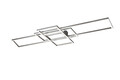 Plafoniera Irvine, TRIO, 105x42x6.5 cm, 60W, 1x SMD, metal, argintiu mat