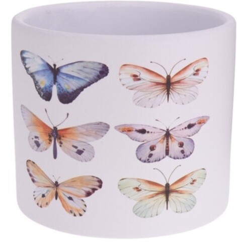 Ghiveci Butterfly, 13.5×12.5 cm, ceramica, multicolor Excellent Houseware