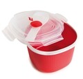 Recipient preparare orez in cuptorul cu microunde, Snips Rice&Grain Cooker, 2.7 L, polipropilena, rosu