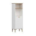 Dulap multifunctional, Hanah Home, Viona, 45x140x30 cm, Coș adânc / Alb