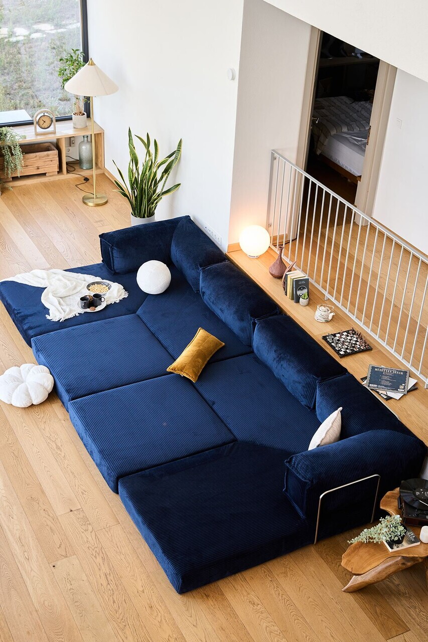 Coltar, Atelier del Sofa, 118FVL1403, Tesatura plus reiata, Albastru navy - view 7