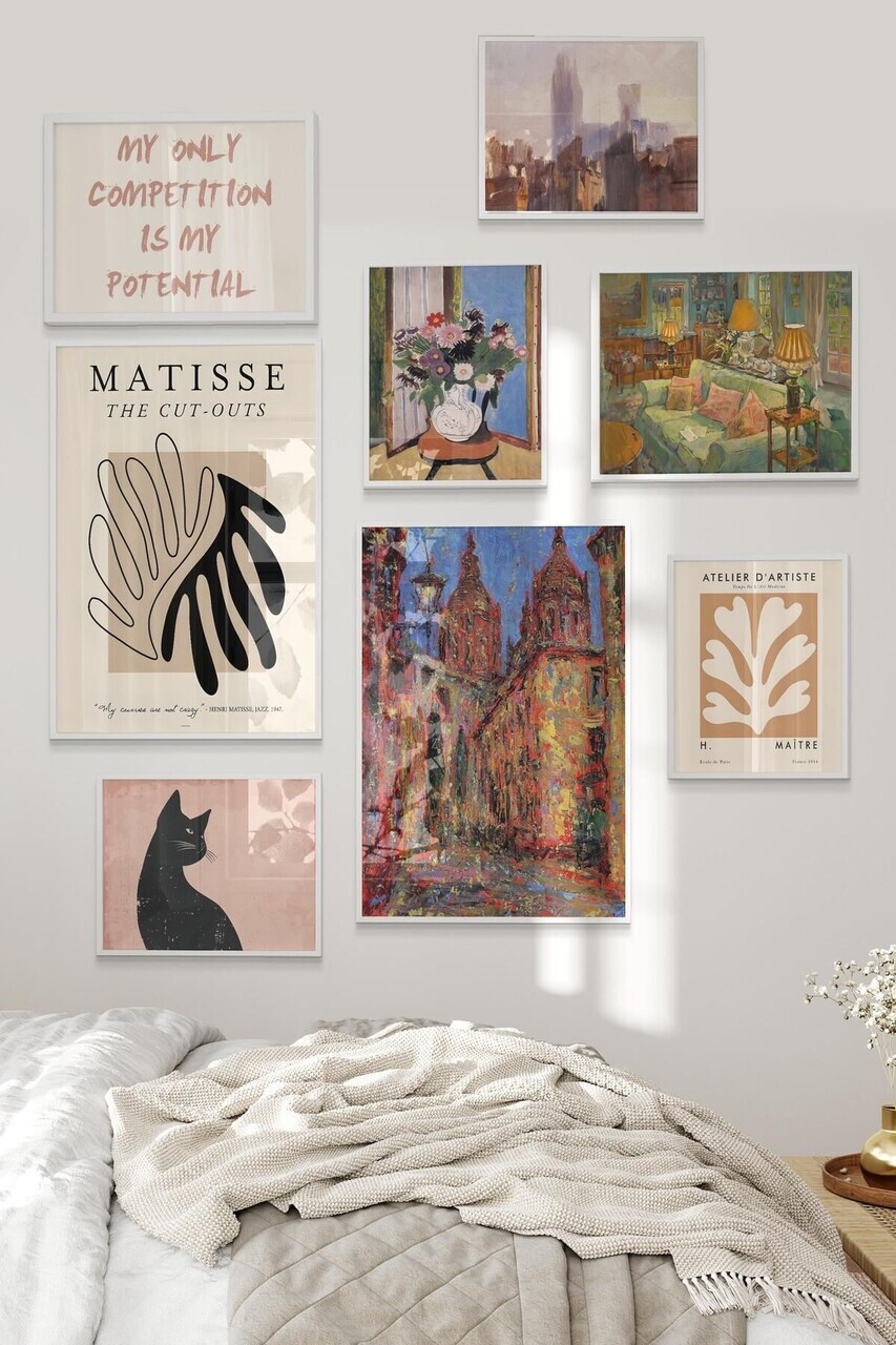 Tablou decorativ, Çgs-044-White-Kck, Lemn masiv, Față: 100% PVC STICLĂ, Multicolor - view 2