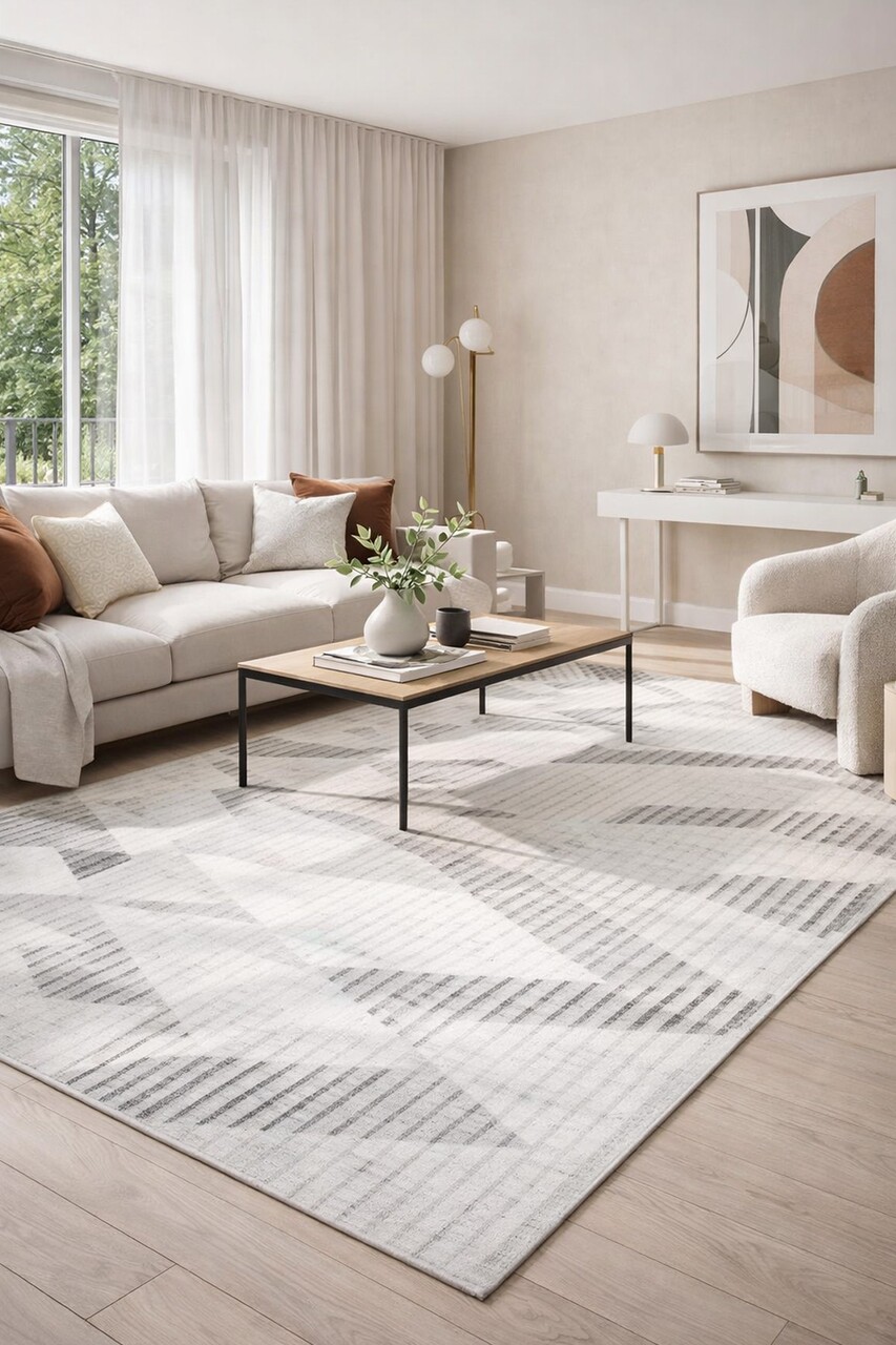 Covor, CLR-7385-HALI-21, 140x250 cm, Poliester, Gri