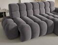 Coltar extensibil stanga 3 locuri ELTAP, Ceedro, 283x165x98 cm, lemn/poliester, gri