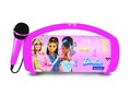 Boxa cu microfon si lumini pentru copii Barbie, LEXIBOOK, 27.6x11.7x15.5 cm, plastic/textil, roz