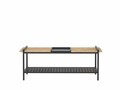 Masuta de cafea, Puqa Design, Mata, 120x45x56 cm, PAL, Nuc / Negru