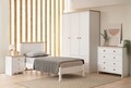 Pat de o persoană, Alfa Design, Blınk Modern Country, Stejar alb