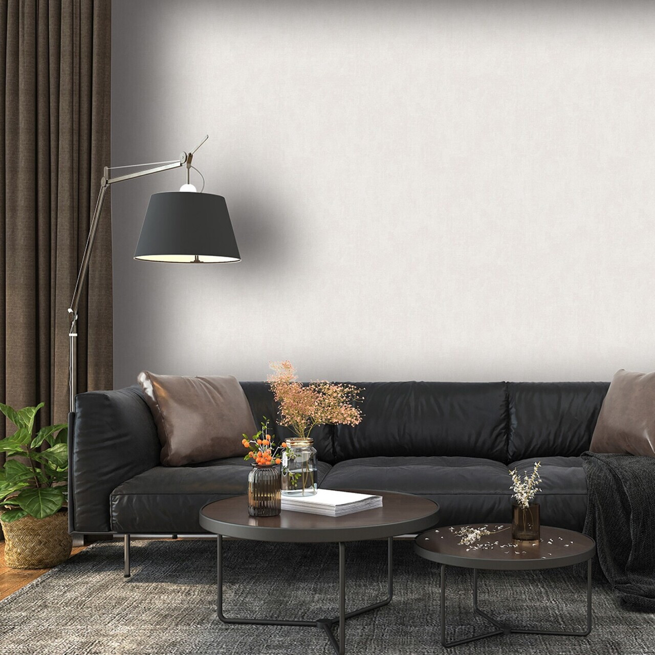 Tapet, Loft, Lățime: 106 cm Lungime: 1005 cm, Crem