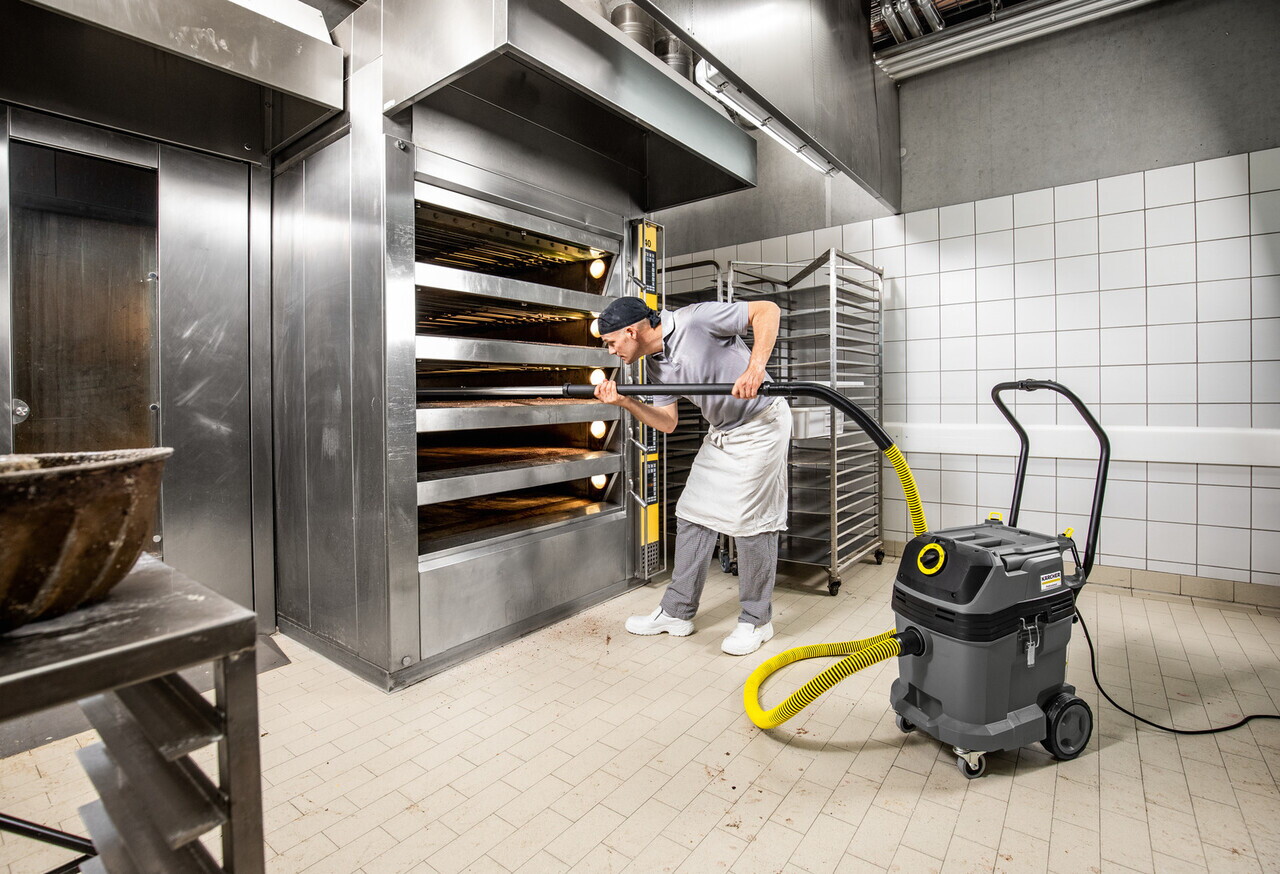 Aspirator umed-uscat profesional NT 40/1 Tact Bs, Karcher, gri — imaginea 2