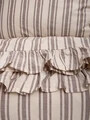 Lenjerie de pat King Size, Hoya, Homla, 200x220 cm, 3 piese, bumbac, bej/maro