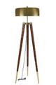 Lampadar, Luin, 534LUN4390, Corp din carpen, Aur / Nuc