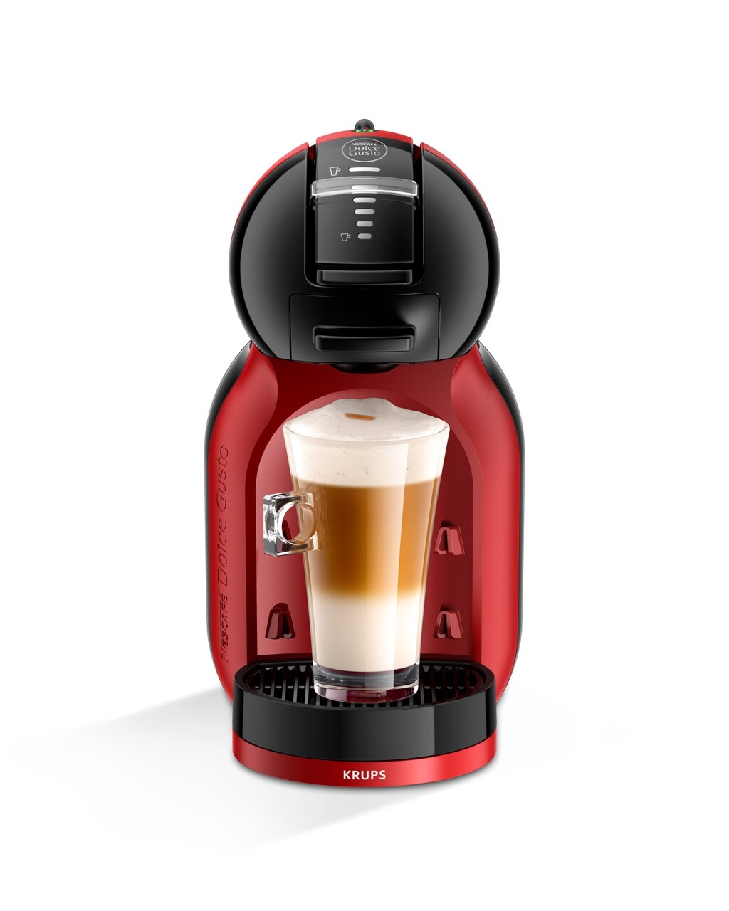 Espressor, Krups, Dolce Gusto Mini Me, 1500 W, 15 Bari, Capacitate Rezervor 0.8 L, Rosu/negru