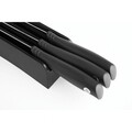 Set 3 cutite cu suport, Brabantia, Tasty+, 35.5x9x6.3 cm, plastic/otel, gri inchis