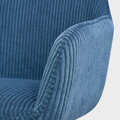 Scaun Pema, Homla, 60x56x82 cm, lemn/catifea din poliester, albastru