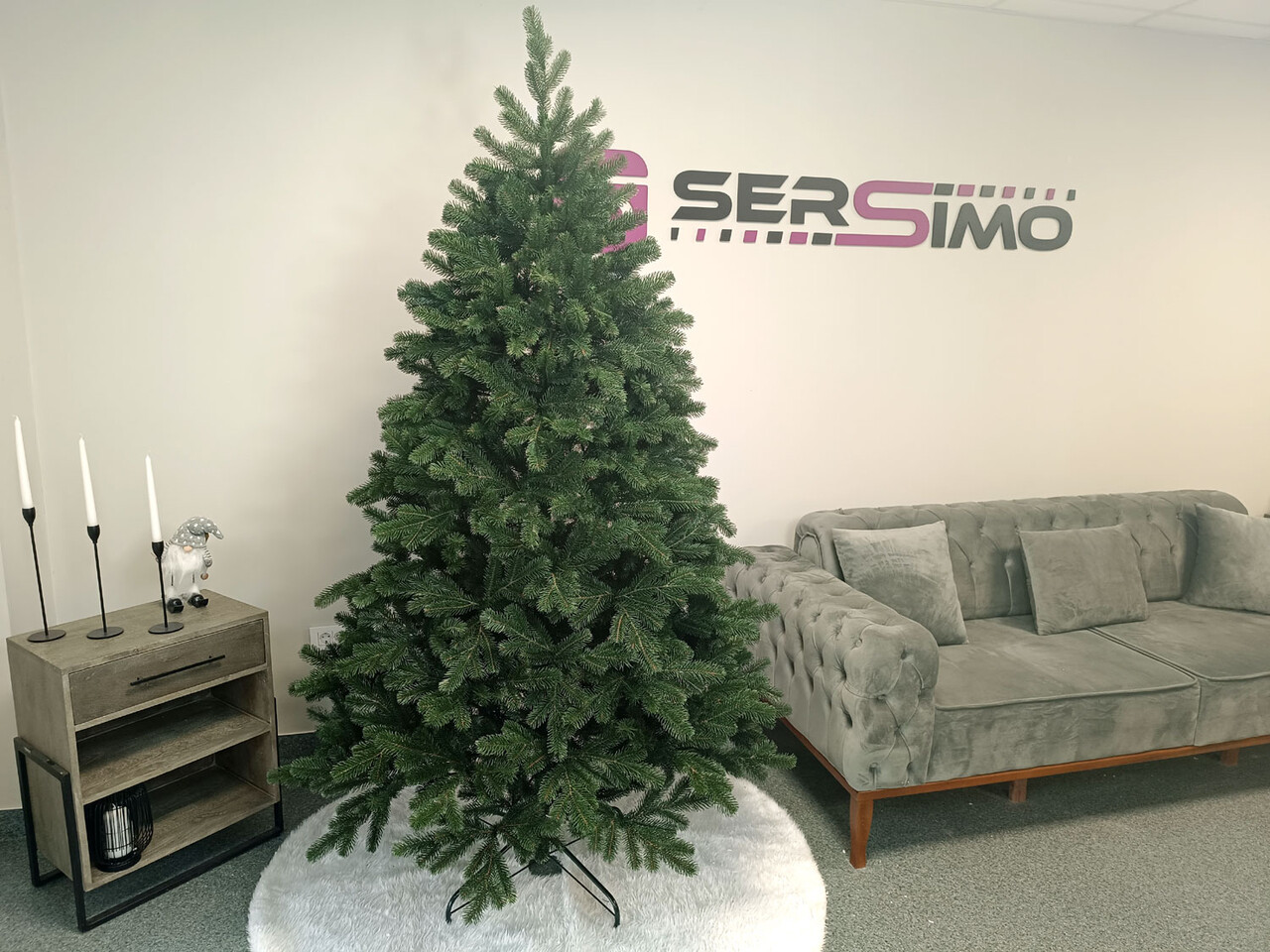 Brad artificial Christmas Deluxe by Sersimo, Kovalivska verde, 3D, 210cm — imaginea 8