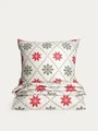 Lenjerie de pat King Size, Mila, Homla, 200x220 cm, 3 piese, microfibra din poliester, multicolor