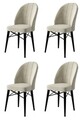 Set de scaune, Charlotte, Ritim, Metal, Crem/Negru