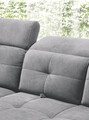 Coltar extensibil stanga 5 locuri ELTAP, LT-04REL, Inferne, 297x210x107 cm, lemn/poliester, gri