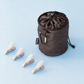 Cos pentru clesti de rufe, Brabantia, Premium, 18x17.5x28 cm, textil, negru