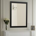 Oglinda decorativa, Leona, Framed, 40x55 cm, Plastic, Negru