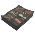 Organizator pentru incaltaminte Jocca, 70x60x15 cm, TNT/plastic, negru
