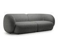 Canapea modulara 4 locuri, Kate, Micadoni, 243x99x76 cm, tesatura boucle, gri inchis