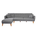 Coltar, Unique Design, 867UNQ1410, Lemn de carpen, Gri inchis