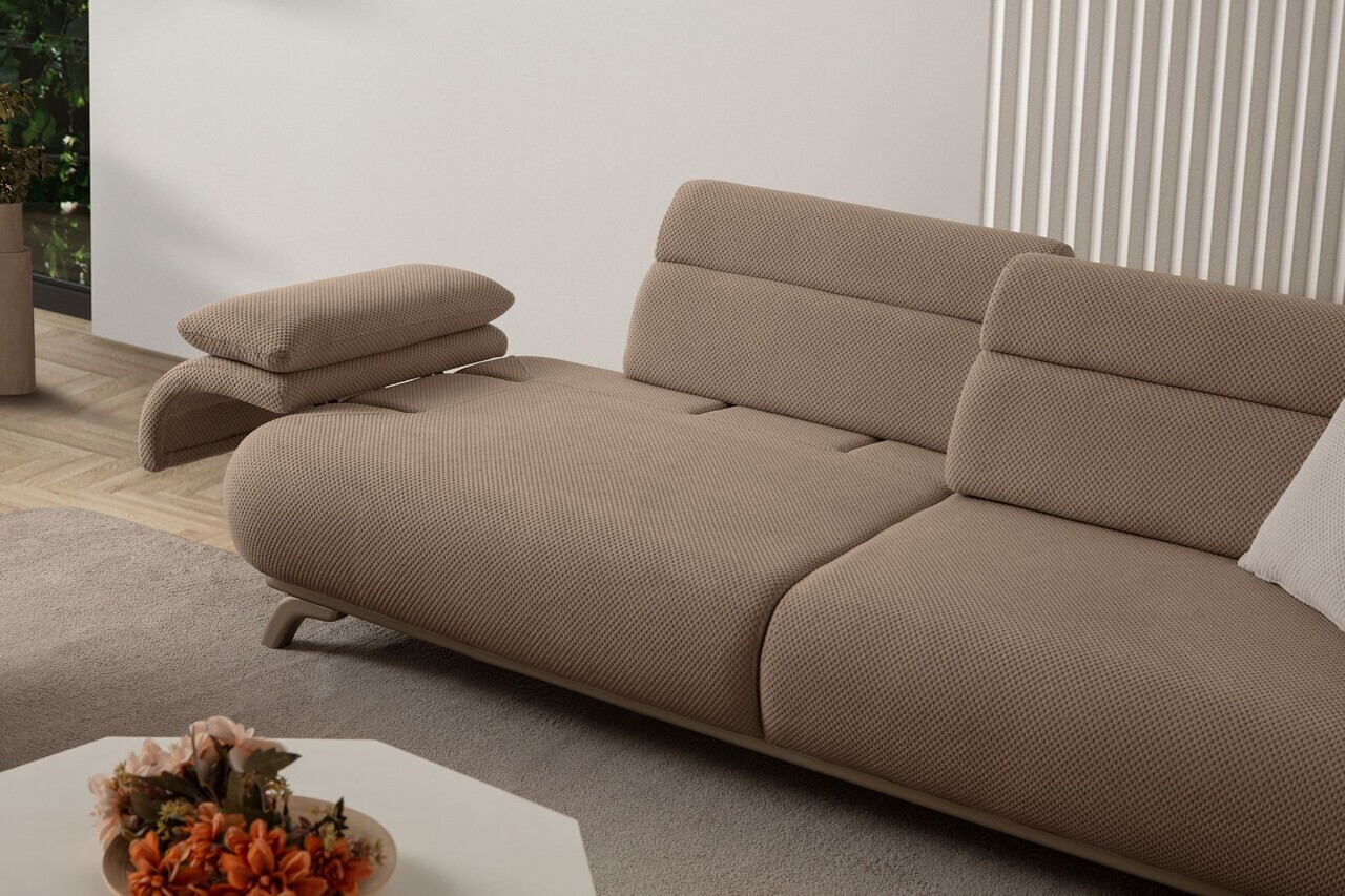 Canapea 3 locuri, Atelier del Sofa, 752EST1139, Lemn de carpen/PAL melaminat, Latte - view 3