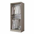 Dulap pentru haine, Hanah Home, BA305, 90x210x57.5 cm, Gresie