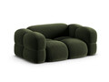 Canapea 2 locuri, Loretto, Cosmopolitan Design, 180x100x68 cm, catifea, verde