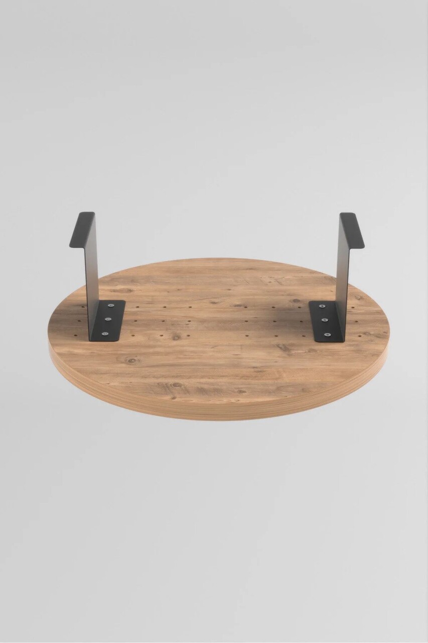 Masuta pentru cotiera canapea, Hanah Home, Artmtksofa1, 32x10x32 cm, Stejar - view 5