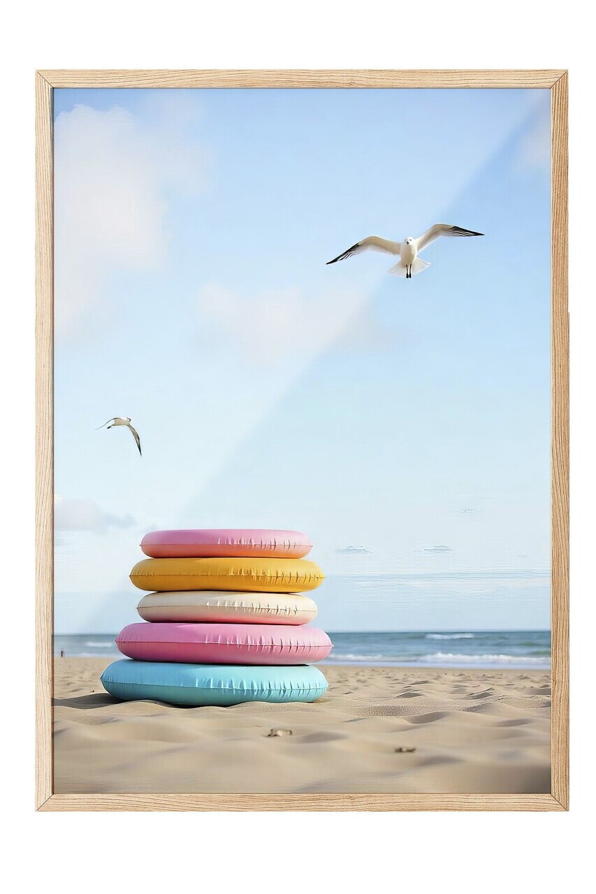Tablou decorativ, 109698, Lemn masiv, Sticla PVC, Multicolor - view 2