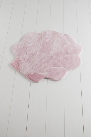 Covoras de baie, Chilai, Shell – Pink, Ø90 cm Covoare