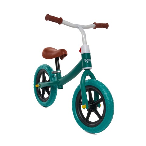 Bicicleta fara pedale, U-grow, 82x53.6x29-33.4 cm, turcoaz