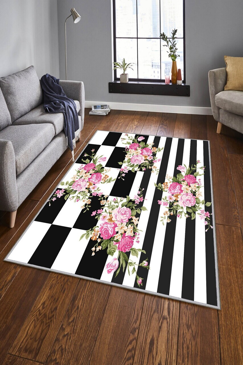 Covor Exfab333 100x300 cm Poliester Multicolor