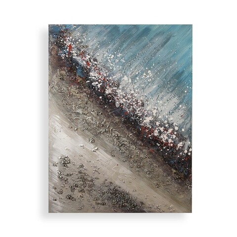 Tablou decorativ Sand Sea, Versa, 120 x 90 cm, canvas/lemn de pin Decoratiuni
