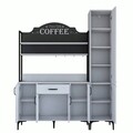 Dulap multifunctional, Rani, JE149, 160x198.6x40 cm, PAL, Alb