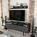 Comoda TV, Retricy, Ola, 160x35x64.5 cm, PAL, Negru