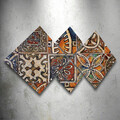 Set 4 tablouri decorative, 4MDF332685647, MDF, Imprimat UV, Multicolor
