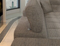 Coltar extensibil stanga 4 locuri ELTAP, ERI-43, Eridano, 275x202x88 cm, lemn/poliester, gri/negru