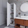 Dulap pentru haine, Miwood, Yaman 1 Door, 40x182x47 cm, PAL, Alb